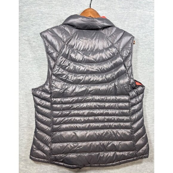 Bernardo Womens XL‎ Goose Down Puffer Vest Gray Orange - Picture 4 of 4